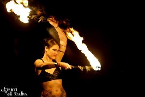 Fire performance in Seattle, WA - Photo by Drumroll Studios 